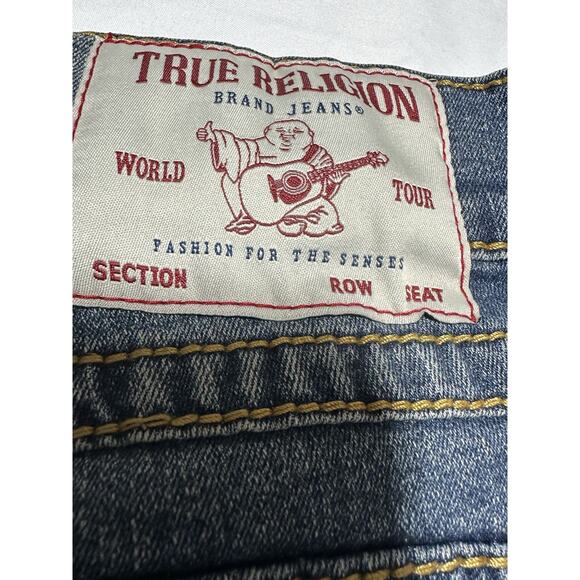 True Religion Brand Rocco Big T Flap Relaxed Skinny Denim Shorts Men's 30 NWT - Picture 7 of 9